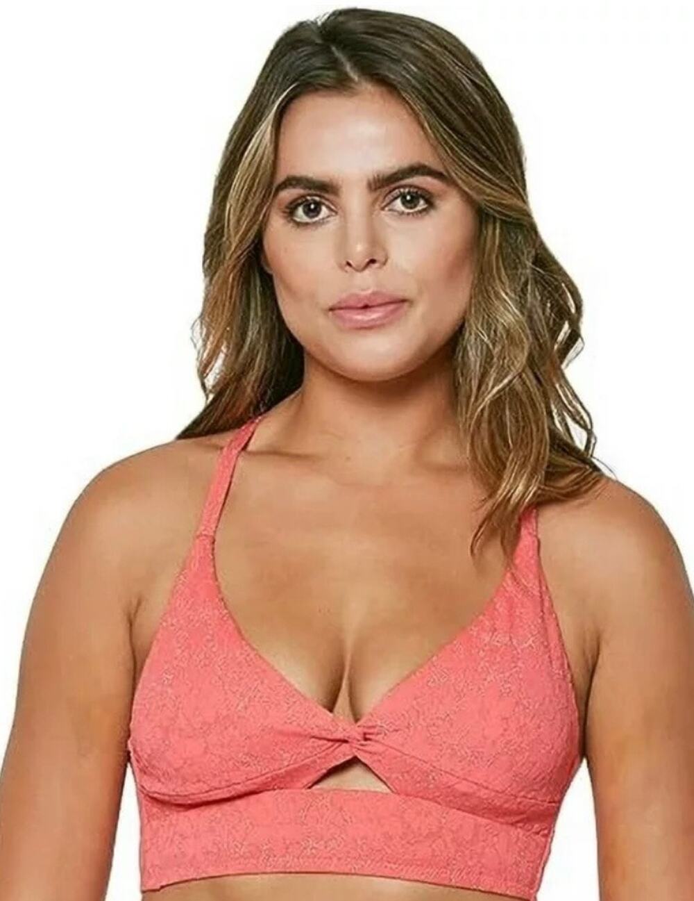 Jessica Simpson Flower Power Bikini Top S